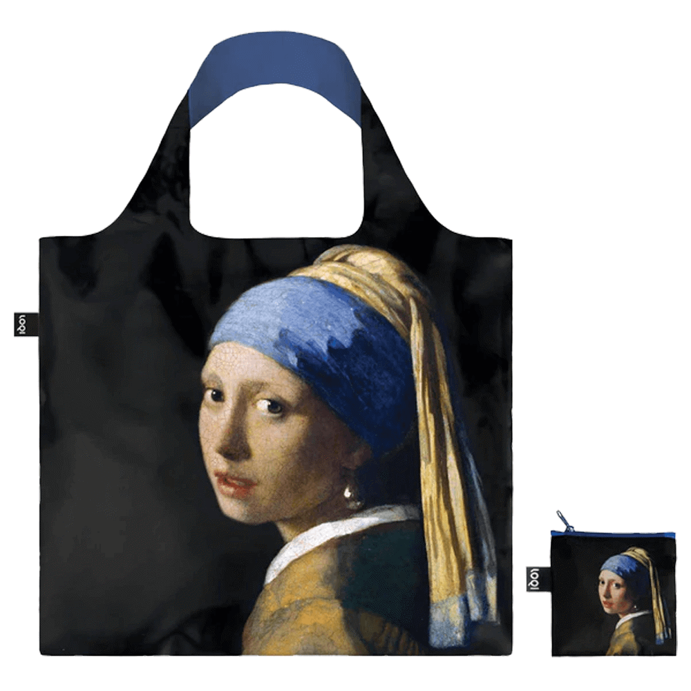 Loqi Johannes Vermeer Girl With A Pearl Earring Recycled Tote Bag